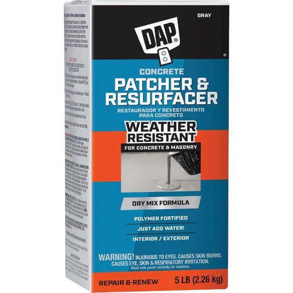 DAP Concrete Patcher Resurfacer Grey 10466 Lot of 3 Residential Use, Standard Application