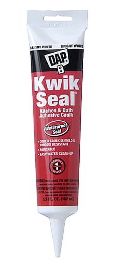 Dap Dap18001 White Kwik Seal Kitchen And Bath Adhesive Caulk 