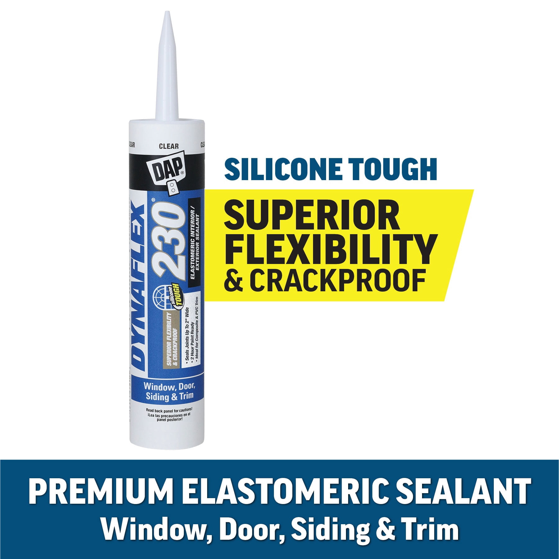 DAP Dynaflex 230 10.1 oz Clear Premium Sealant Caulk