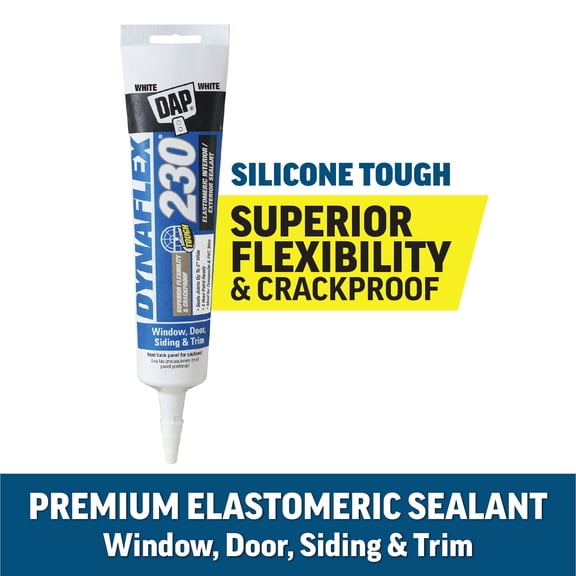 DAP Dynaflex 230 5.5 oz White Premium Sealant Caulk