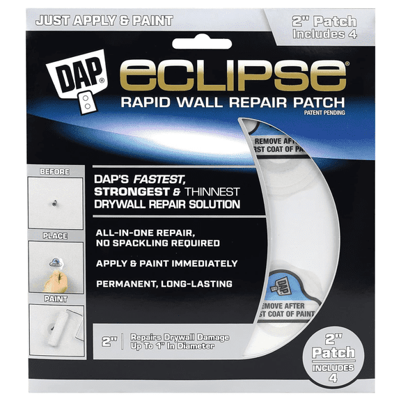 DAP Eclipse Rapid Wall Repair Patch: 4 in. width (White) [6-pack]