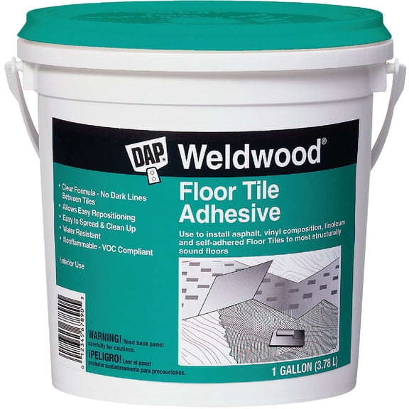 DAP GID-441199 Floor Tile Adhesive, 1 gal, Clear