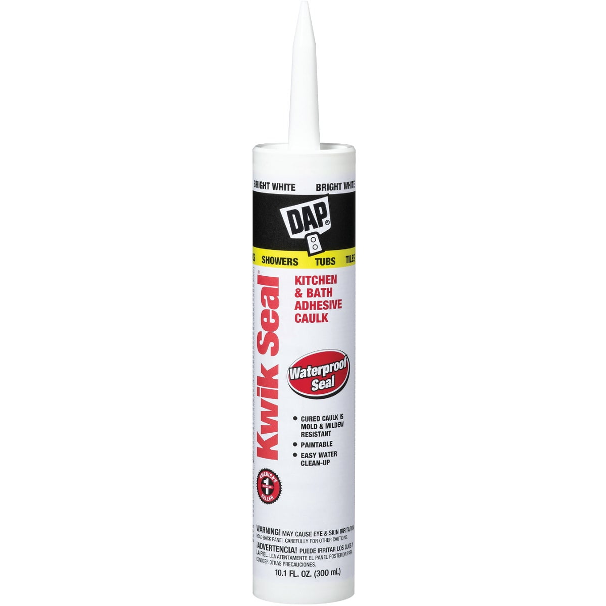 Kwik Seal Bright White Latex Kitchen & Bath Adhesive Caulk