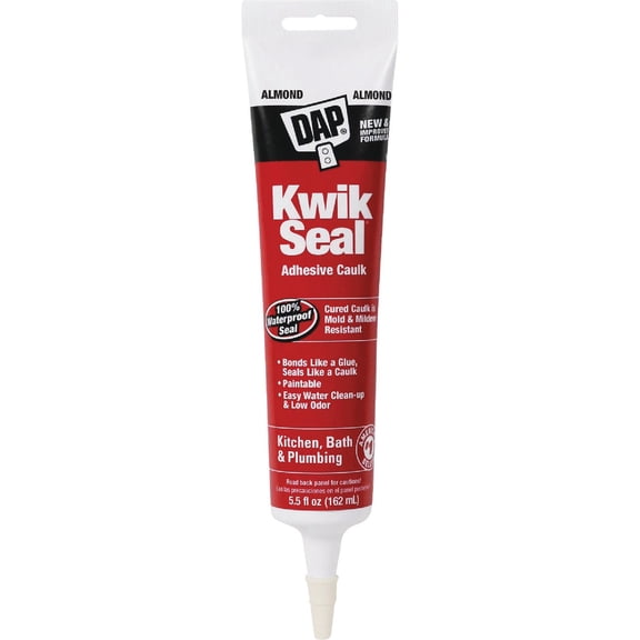 DAP Kwik Seal Almond Acrylic Latex Kitchen and Bath Adhesive Caulk 5.5 oz