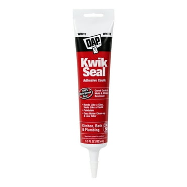 DAP Kwik Seal 5.5 oz White Adhesive Kitchen and Bath Caulk