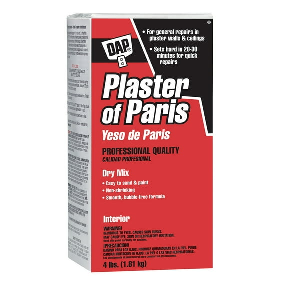 DAP Plaster of Paris White 4 lb Box Dry Mix Wall Repair