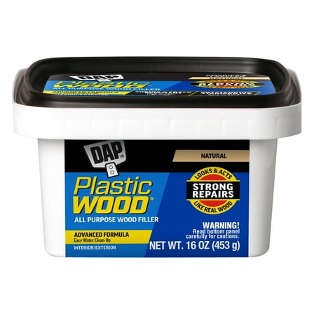 DAP Plastic Wood Latex 16 oz Natural All Purpose Wood Filler Adhesive