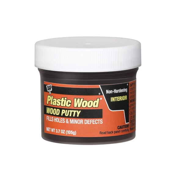 DAP Plastic Wood Ebony Wood Putty - Non-Hardening Interior Filler - 3.7 oz Black