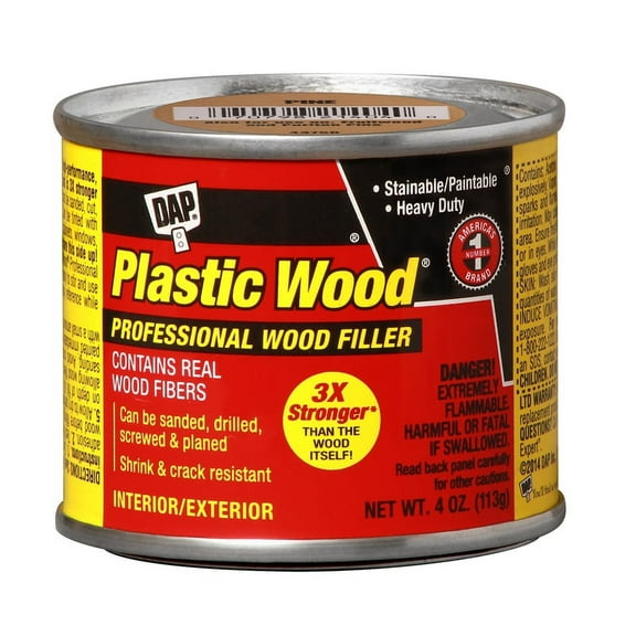 DAP Plastic Wood Professional Solvent Wood Filler - Paste - 4.0 oz (Pine)