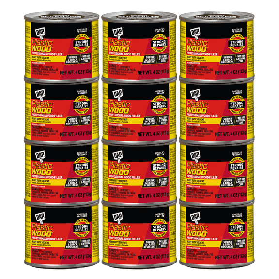 DAP Plastic Wood Professional Wood Filler: 4.0 oz. (Walnut) [12-pack] 7079821434