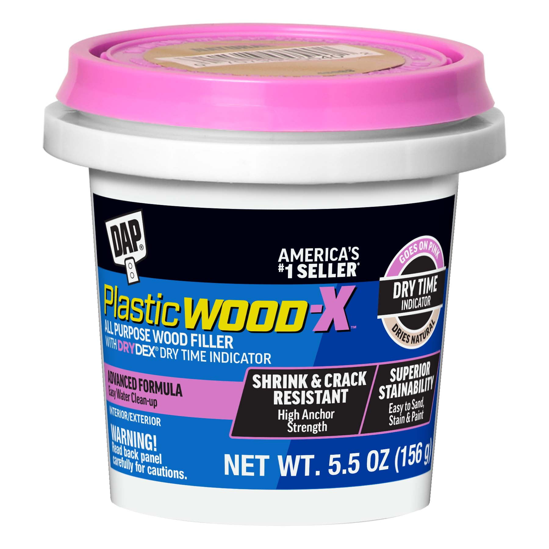 DAP 7079821266 Ebony 3.7 Oz Finishing Putty, 3 Ounce - Wall