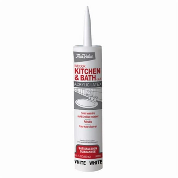 DAP Products 220502 10.1 oz Kitchen & Bath Latex Adhesive Caulk  White