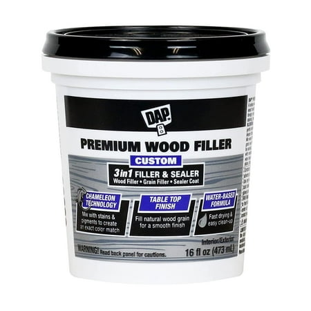 DAP Premium Wood Filler, White, 16 oz (7079800550)