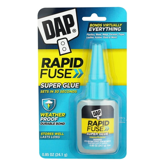 DAP RapidFuse 0.85 oz Clear Super Glue