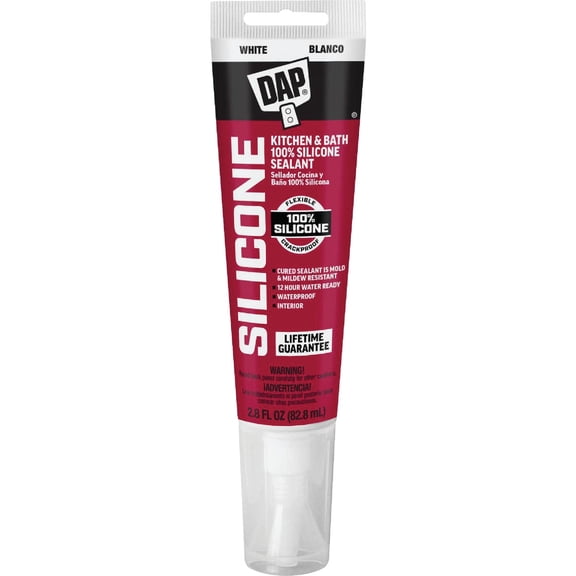 DAP Silicone K&B WHT 2.8 OZ