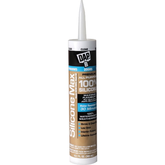 DAP Silicone Max Premium All Purpose 100% Silicone Sealant - Pack of 2