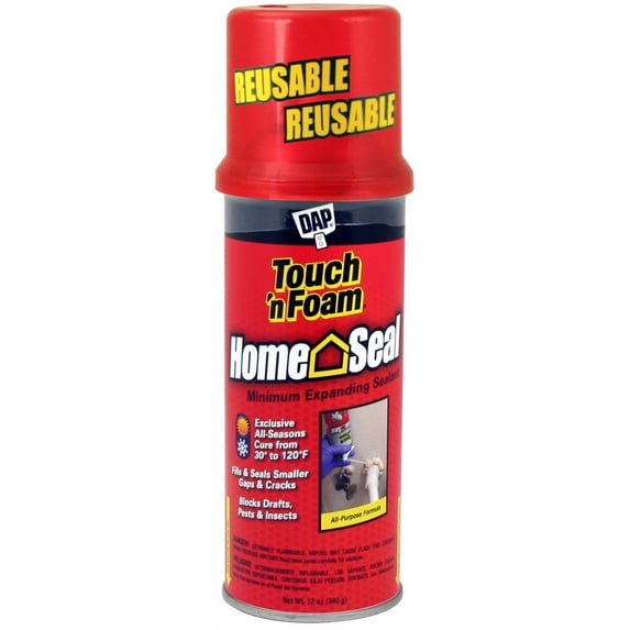 DAP Touch 'n Foam Home Seal Foam Sealant, 12 oz