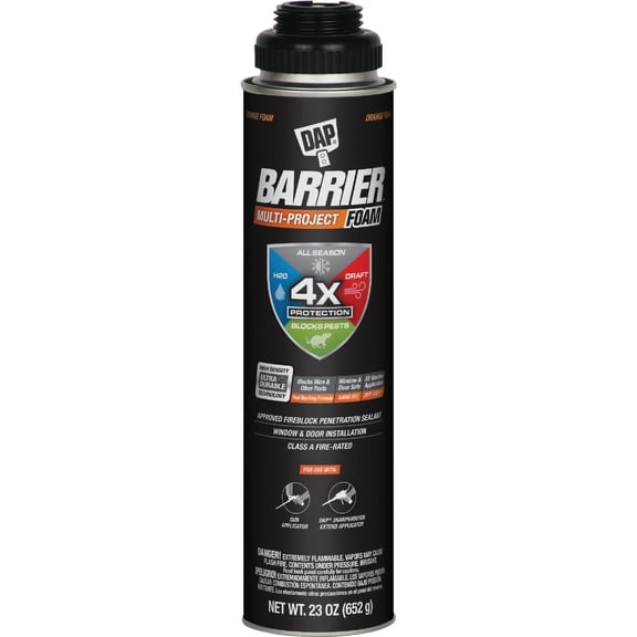 DAP Touch 'n Foam Pro All Purpose Gun Foam, Orange, 24 oz (7565002420)