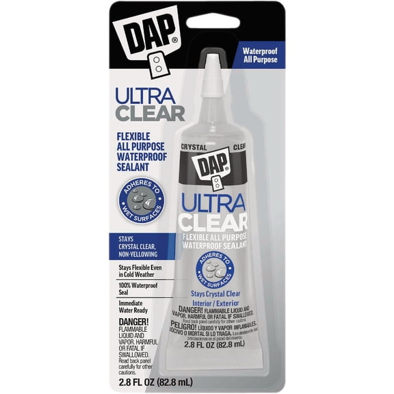 DAP Ultra Clear All Purpose Elastomeric Sealant - Pack of 4