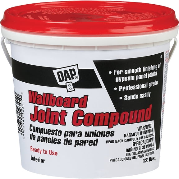 DAP Wallboard Joint Compound, White, 12 Lbs (7079810102)