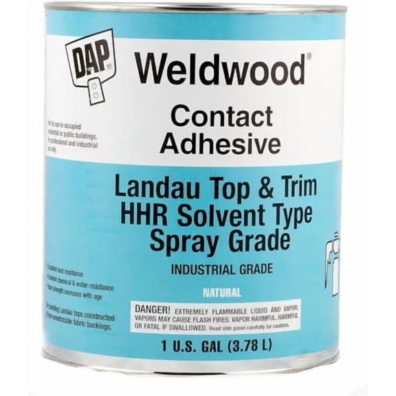 DAP Weldwood Landau Top & Trim 1145 HHR High Solids Spray Grade Contact Adhesive 1 Gal$$Hardware