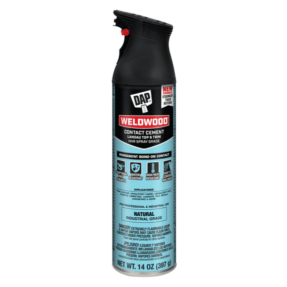 DAP Weldwood Landau Top & Trim HHR Spray Contact Adhesive: 14.0 oz. (Clear) 7079800127
