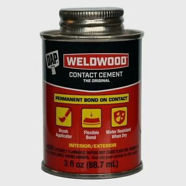 DAP Weldwood RUBBER CONTACT CEMENT High Strength Instant Bond Crafts 3