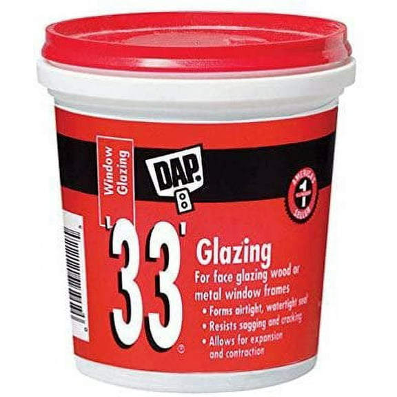DAP Glazing Compound Window Putty - For Windows - 0.5 pt