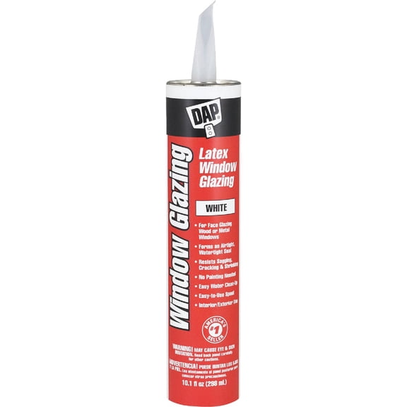 DAP White Latex Window Glazing 10.1 oz.