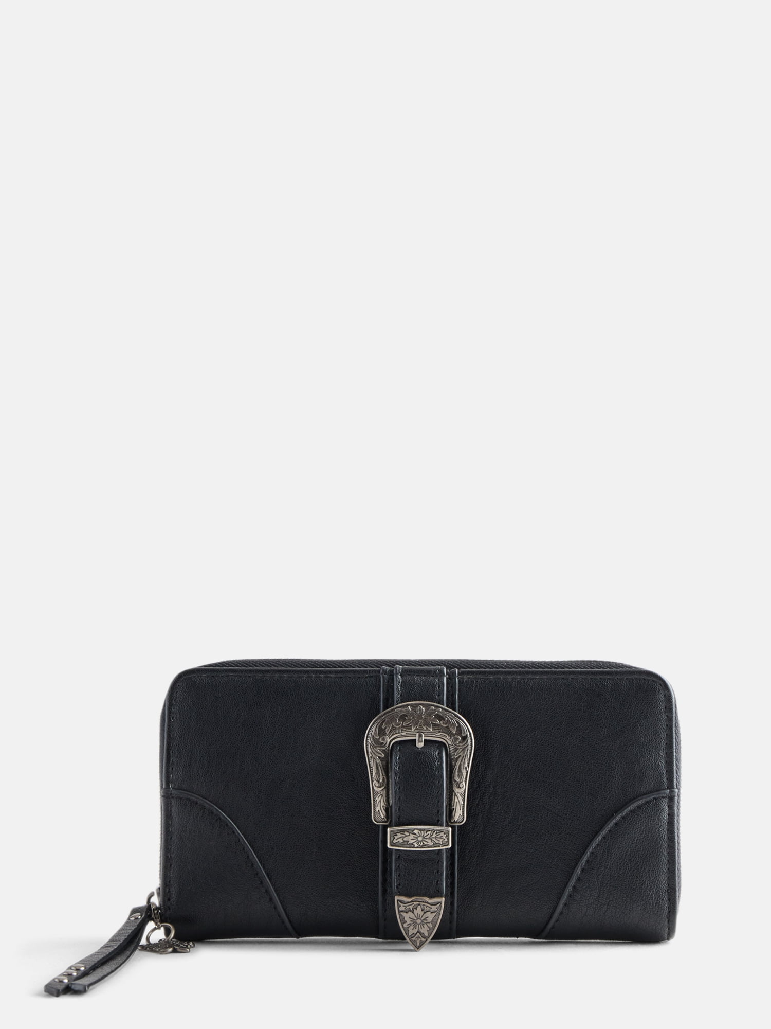 Jessica Simpson Women's Daphne Zip Around Wallet, Meteorite Black