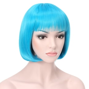 DAPRZIY 10" Short Straight Hair Flapper Cosplay Costume Bob Wig (T4535 - Teal)