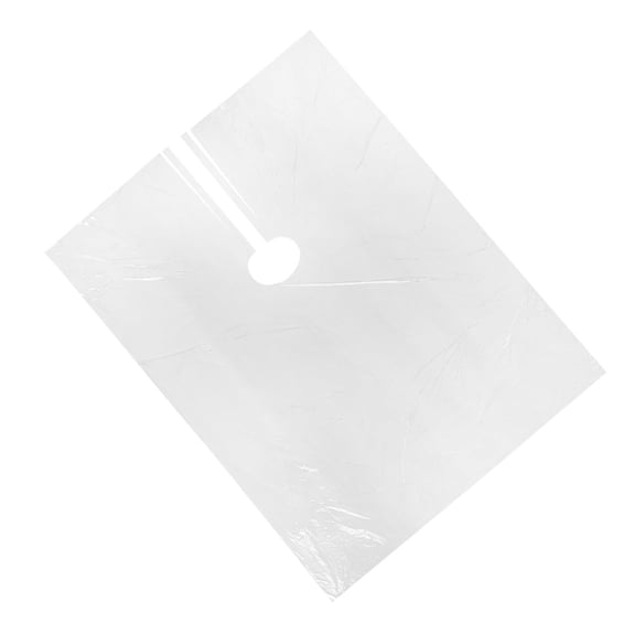 DAPRZIY 50 Pcs Disposable Hairdressing Cape - Waterproof PE Barber Apron, Unisex, Lightweight & Breathable, for Hair Cutting, Dyeing, Perming - Home & Salon Use