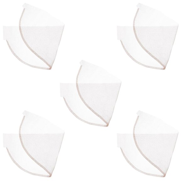 DAPRZIY 5pcs Wig Lace Frontal Net Base Brown Lace Cap Accessory | Wig Making Supply, Closure Foundation Support, Lightweight Stitching for Long Term Use
