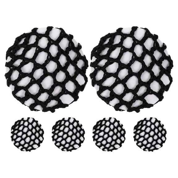 DAPRZIY 6pcs Hair Nets: Invisible Knit Hairnets Elastic Elastic Bun Covers Women Crochet Bun Maker Mesh Ponytail Holders Snood Hair Accessories For Skating Ballet Dance