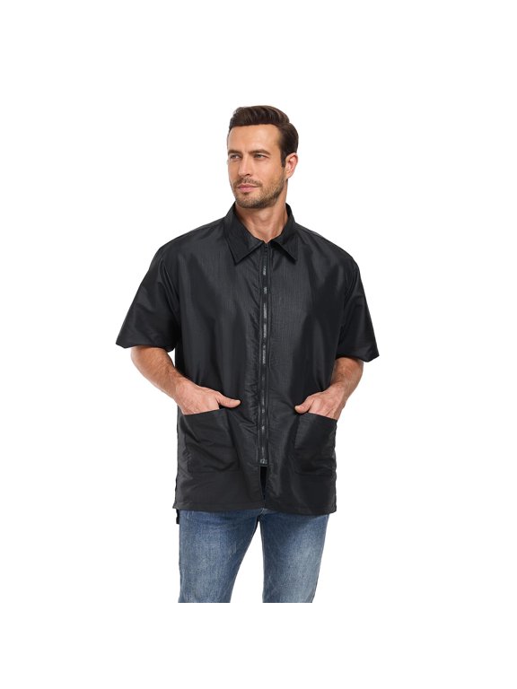Barber Smock for Men & Women | Lightweight, Breathable & Hair Repellent Jacket for Stylists