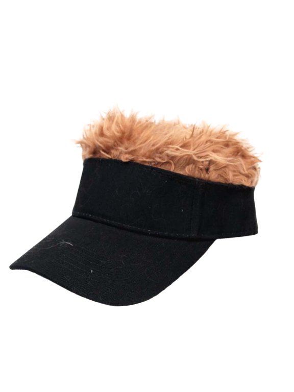 Hair Baseball Cap Wig Peaked Novelty Visors Men Hat with Spiked Hair