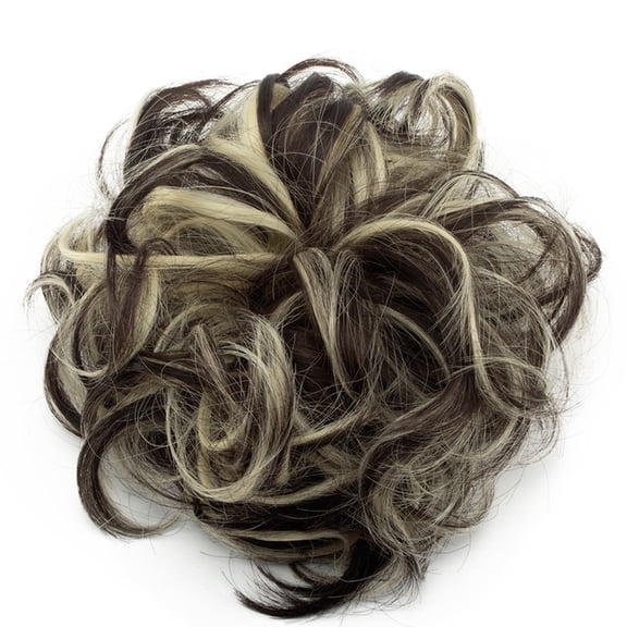 DAPRZIY Hair Bun Extensions Curly Messy Updo Donut Chignons Hairpiece
