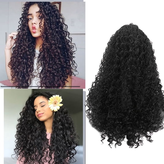 DAPRZIY Long Wavy Wig Synthetic for Women Heat Resistance Fiber