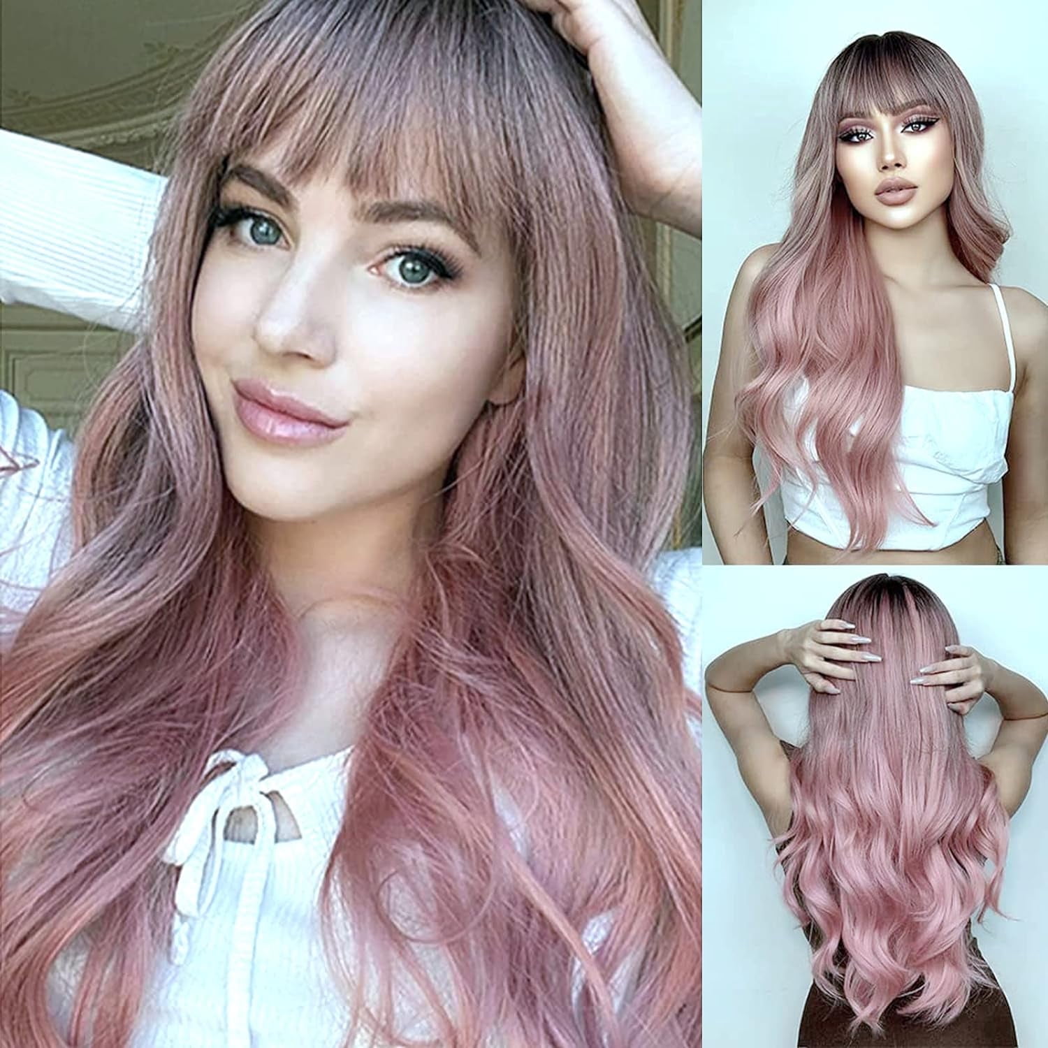 Pink Ombre Hair Straight