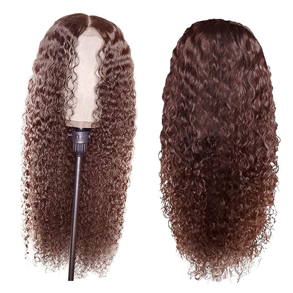 DAPRZIY Peruvian Curly Human Hair Wig Glueless Lace Front Human Hair Hair Collector for Shower