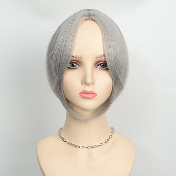 DAPRZIY Remy Human Hair Women Topper Hair Toppers Silk Base Hair Pieces Clip In Hair Topper with 3D Air Bangs 17 Colors 6inch #GREY