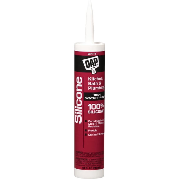 DAP Silicone Sealant - White - 9.8 oz