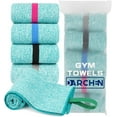 thumbnail image 1 of DARCHEN [5 Pack] Gym Towels Accessories for Men, Quick Dry Sweat Towel for Workout Tennis Sports Exercise, Microfiber Silver Ion Towels Compact & Absorbent, 1 of 9