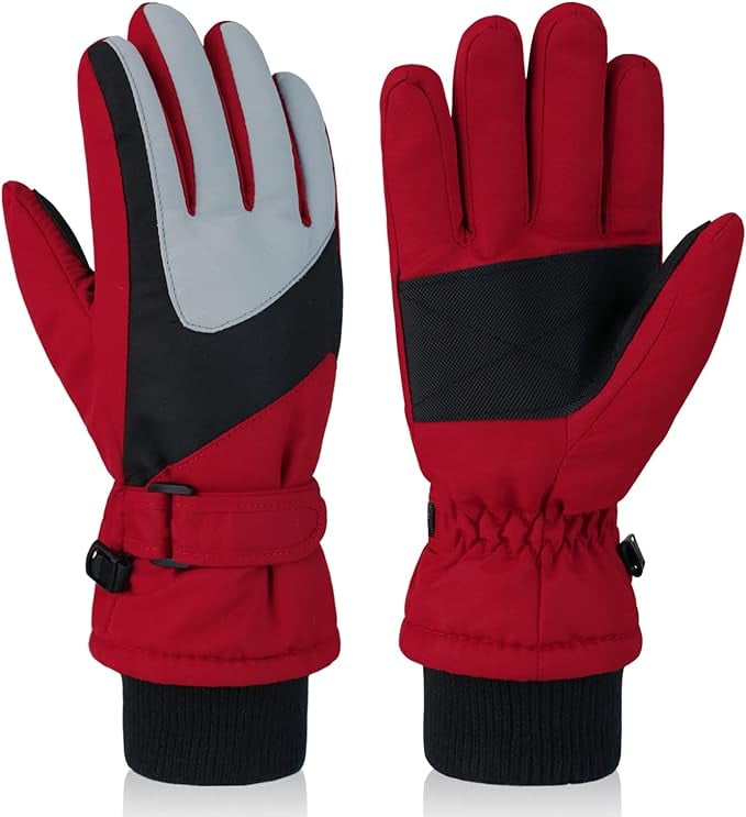 DARCHEN Kids Snow Gloves for Boys Girls Winter Waterproof Insulated