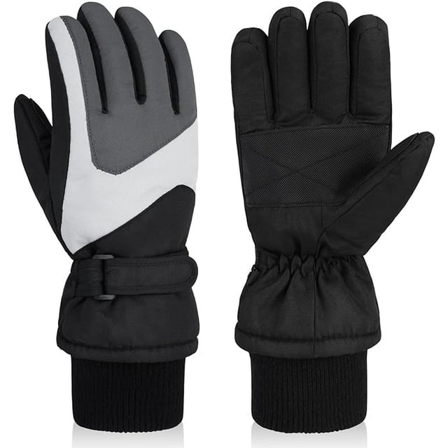 DARCHEN Kids Snow Gloves for Boys Girls Winter Waterproof Insulated Kids Ski Gloves Thickening