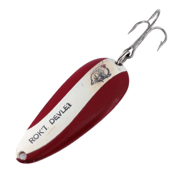 DARDEVLE SPOON ROK`T 1 1/4OZ  2 7/8" RED/WHITE