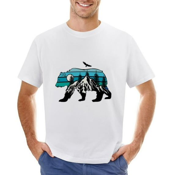 DARE TO ADVENTURE Men’s T-Shirt 100% Cotton Casual Short Sleeve Tops Gift Tee White 4XL