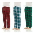 DARESAY 3 Pack Plaid Pajama Pants For Men Mens Flannel Pajama Pants