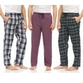 thumbnail image 1 of DARESAY 3 Pack: Plaid Pajama Pants For Men – Mens Flannel Pajama Pants - Mens PJ Pants With Pockets & Button Fly (Up To 3XL), 1 of 5