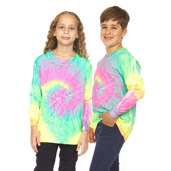 DARESAY Boys & Girls Tie Dye Tees Short Sleeve and Long Sleeve